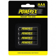 Powerex AAA 1000mAh reincarcabile Con?inutul pachetului 1x Blister foto