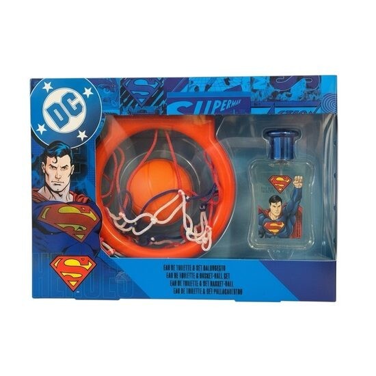 Set cadou băieți Superman, cu apă de toaleta 50 ml &amp; cos de baschet, 2229