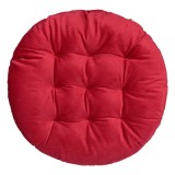 Perna Scaun Decorativa, Model Festiv, Culoare Roșu, Dimensiune Rotundă, Diametru 40 cm, Material Poliester, Catifea, Oem