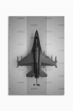 21mxm_aircrafts_021|Frameless Wall Poster, Fighter Jet Top View, Aviation Art, Canvas, 2025 Aviation Collection | A4 (21 x 29.7 cm) - 21mxm_aircrafts_