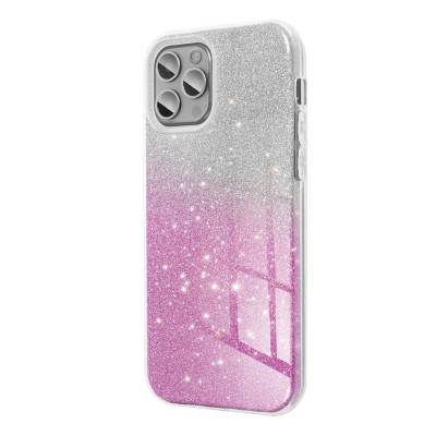Husa de protectie, PartnerTele, Shining pentru Samsung Galaxy S23 Ultra Clear, Pink foto