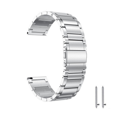 Curea metalica compatibila Huawei Watch Ultimate, telescoape Quick Release, 22mm, Silver foto