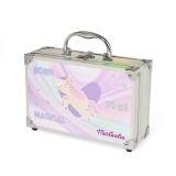 Trusa Machiaj Copii Martinelia Little Unicorn Cutie Metalica: Farduri, Ruj, Lac Unghii, Creioane Ochi, Aplicatoare, Pensule