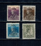 1919 - Emisiunea Cluj, supratipar pe Karl si Zita, serie neștampilata incompleta