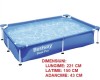 Piscina dreptunghiulara cu cadru metalic 221 x 150 x 43cm, Bestway