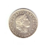 Moneda Elvetia 5 rappen 2009, stare foarte buna, curata, Europa, Cupru-Nichel