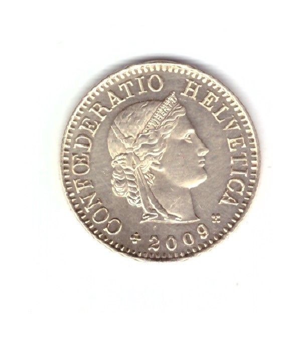 Moneda Elvetia 5 rappen 2009, stare foarte buna, curata