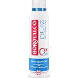 Deodorant Spray Borotalco Pure Blue, 0% saruri de aluminiu si 0% alcool, 150 ml
