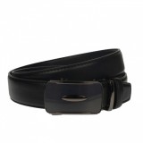 Curea barbati, casual-eleganta, din piele ecologica premium, latime 3.5 cm, negru - CK195N, CK LEATHER