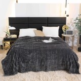 Patura cocolino gofrata 200x230cm Jojo Home,gri inchis-F044