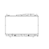 Radiator racire Chevrolet Evanda, 07.2002-2006, Motorizare 2.0 96kw Benzina, tip climatizare Cu/fara AC, cutie automata, dimensiune 698x375x26mm, Cu