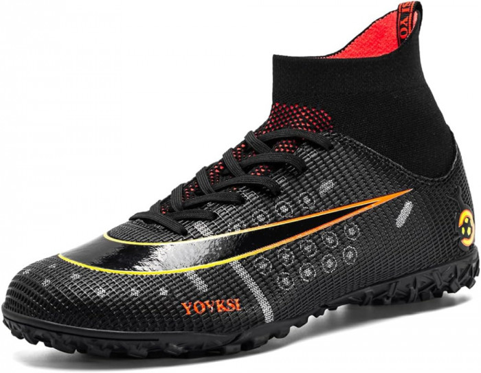 Ghete de Fotbal Turf Hightop TF Pantofi de Fotbal Profesional Outdoor Sport Inte