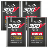 Set 4 Buc Ulei Motor Motul 300V Competition Ester Core&reg; Technology 15W-50 5L 110861