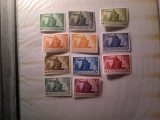 Serie mica Ungaria 1945 - Statuie proletcultista , 11 valori , unele au sarniera