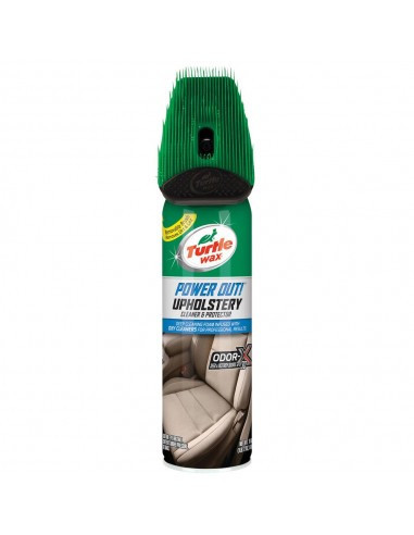 Spray curatare si intretinere tapiterie cu perie Turtle Wax Power Out Upholstery 400ml