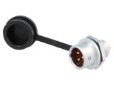 Soclu SF12 tată 3 PIN IP67 13A 250V 1,5mm2