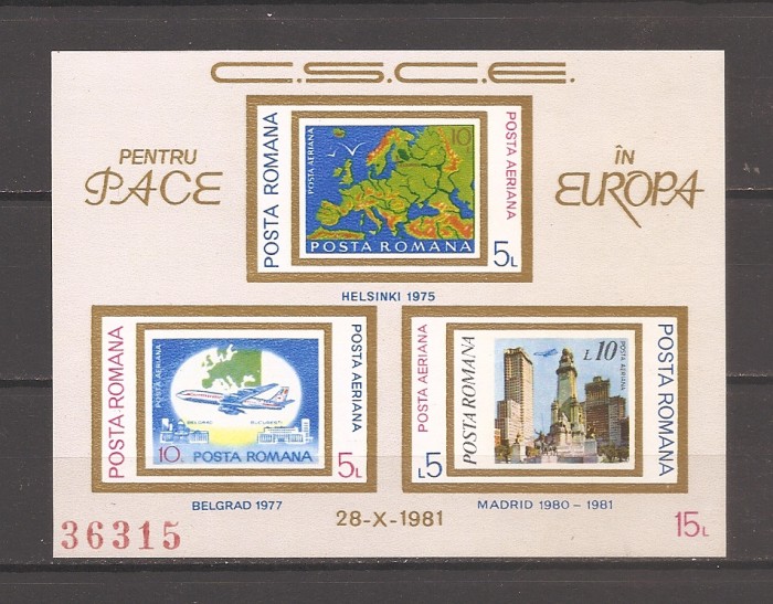ROMANIA 1981, LP 1043 - C.S.C.E. ,MNH