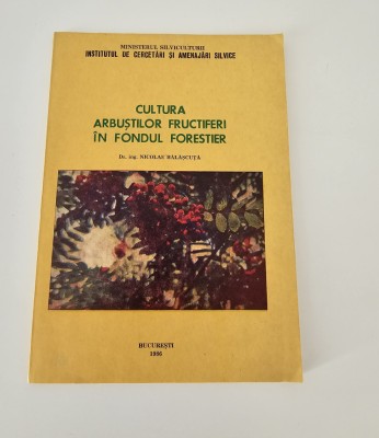 Silvicultura Nicolae Balascuta Cultura arbustilor fructiferi in fondul forestier foto