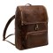 Rucsac barbati din piele naturala pentru laptop , maro, R5568B