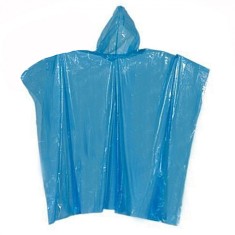 Pelerină Ploaie Adulți, Poncho, Mărime Unică, Albastru, 130x100 cm