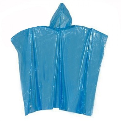 Pelerină Ploaie Adulți, Poncho, Mărime Unică, Albastru, 130x100 cm foto