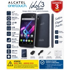 Telefon Alcatel OneTouch Idol 3 6039Y 4.7 4G LTE 8GB Dark Gray , Utilizat , Garantie