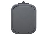 Conector alimentare AC 2P+PE, 250VAC, 16A - Gri, Abex