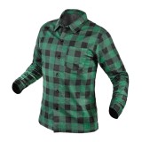 Camasa de flanel verde &icirc;n carouri, 100% bumbac, marimea XL