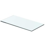 vidaXL Raft din sticlă transparentă, 40 x 15 cm