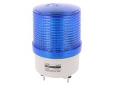 Semnalizator luminos LED albastru QLIGHT S100L-24-B 24V DC IP44 Carcasa ABS