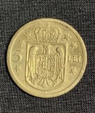 Moneda 5 lei 1930 semn monetărie KN