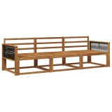vidaXL Set de canapele de exterior 3 pcs natural Lemn Solid de Acacia 3382302