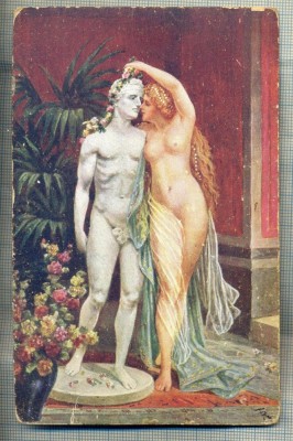 AD 269 C. P. VECHE -QUO VADIS ?- EUNICE KISSES THE STATUE OF PETRONIUS -PATATA foto