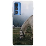 Husa compatibila cu Motorola G50 model Horse Grazing, Silicon, TPU, Viceversa, Transparent, Carcasa