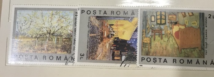 (F) Timbre Serii Romania Arta