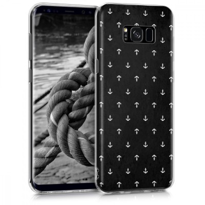 Husa pentru Samsung Galaxy S8 Plus, Silicon, Albastru, 41873.06 foto
