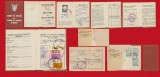 Lot carnete de pescuit, legitimatii si o carte de vizita C.F.R.