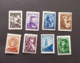 URSS 1948-Uzuale Mi 1203-1211-miner-marinar-pilot-taranca-stema,laborant-spski