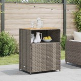 vidaXL Dulap cu raft Gri 70 x 50 x 87 cm Poliester și Rattan Roly 42026913