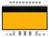 Iluminare de fundal LED ambră 36x27,5x2,6mm DISPLAY VISIONS