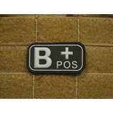 Patch Bloodtype B POS cauciuc, SWAT JTG