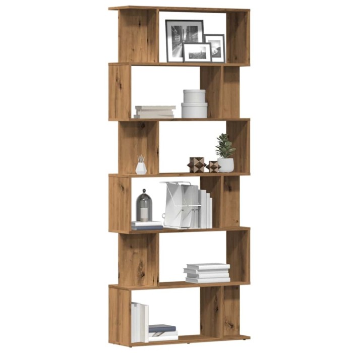 Dulap cu cărți Artisan Stejar 80x24x192 cm Lemn prelucrat