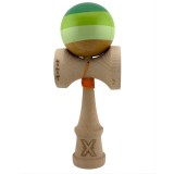 Kendama X Originala, Profesionala, Cyrax, Big Cups V2, Super Sticky Legendary Cupe Mari, Rulment Metalic cu Ata 55 cm, Verde Mix