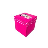 Cutie Din Carton pentru dulciuri, model Minnie Mouse, roz