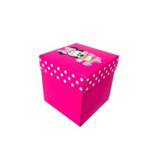 Cutie Din Carton pentru dulciuri, model Minnie Mouse, roz