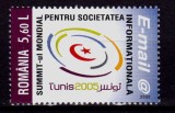 RO 2005 LP 1696 ,&quot;Summit-ul Soc. Info. Tunis &quot;, serie , MNH, Nestampilat