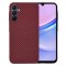 Husa slim carbon pentru samsung galaxy a15 4g / a15 5g - protectie premium fibershell, red