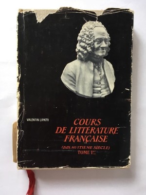 Cours de literature francaise dix-huitieme siecle, Valentin Lipatti foto