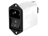 Conector AC 6A 250V IEC 60320 Soclu Tată