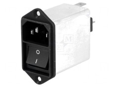 Conector AC 6A 250V IEC 60320 Soclu Tată